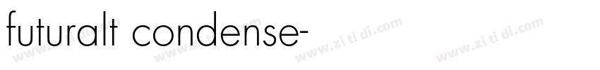 futuralt condense字体转换